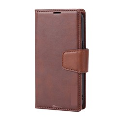 iPhone 15 Pro Max Magnetic Flip Wallet Phone Case — Brown