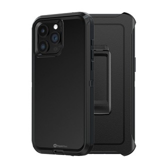 iPhone 15 Pro Max Rugged Armour Phone Case — Black