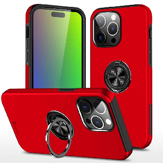 iPhone 15 Pro Comprehensive Protection Case Cover - Red | Australia