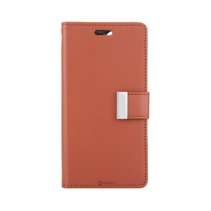 iPhone 15 Pro High-Quality Flip Wallet Case Cover - Brown | Australia