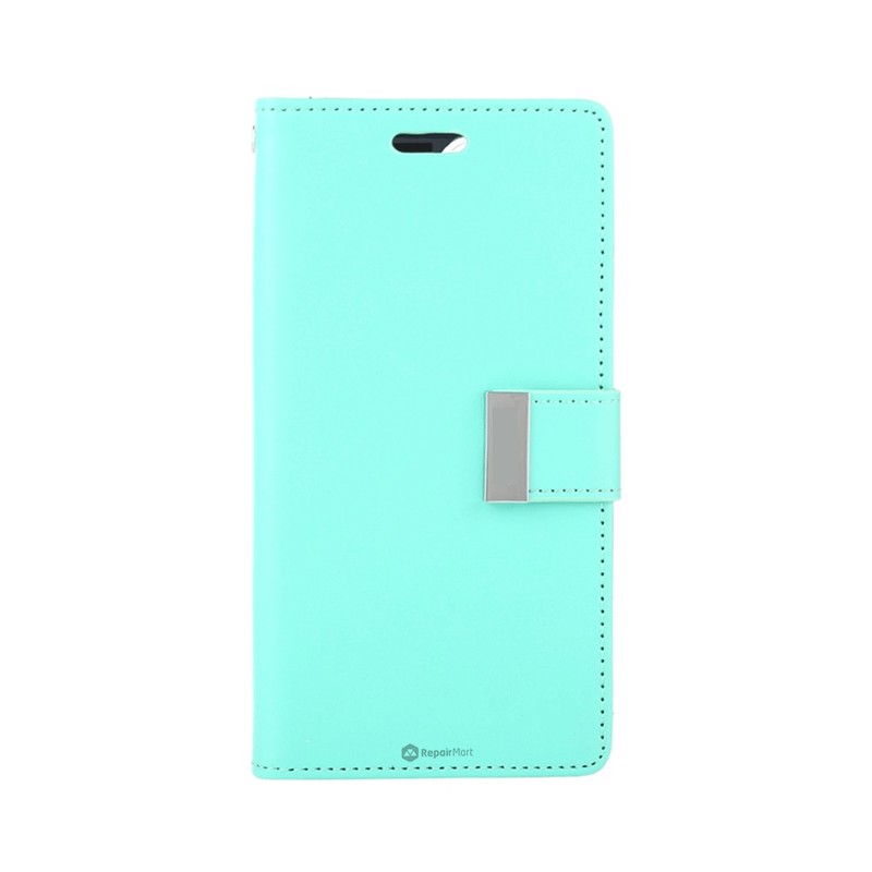 iPhone 15 Pro High-Quality Flip Wallet Phone Case — Mint