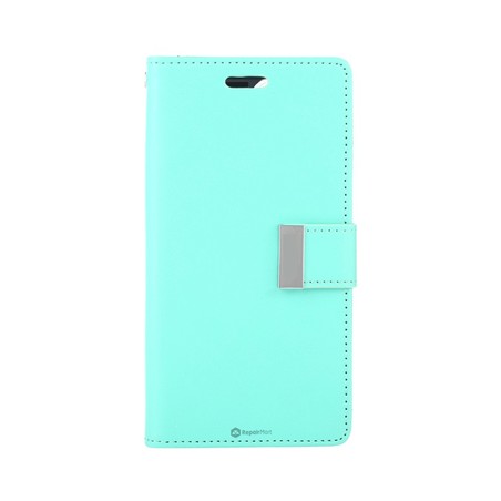 iPhone 15 Pro High-Quality Flip Wallet Phone Case — Mint
