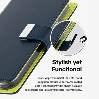 iPhone 15 Pro High-Quality Flip Wallet Phone Case — Mint