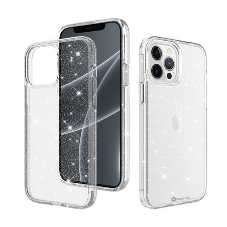iPhone 15 Pro Max Heavy Duty Shiny Glitter Clear Camera #4