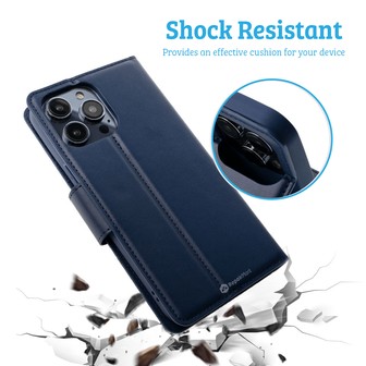iPhone 15 Pro Max High-Quality Flip Wallet Phone Case — Rose