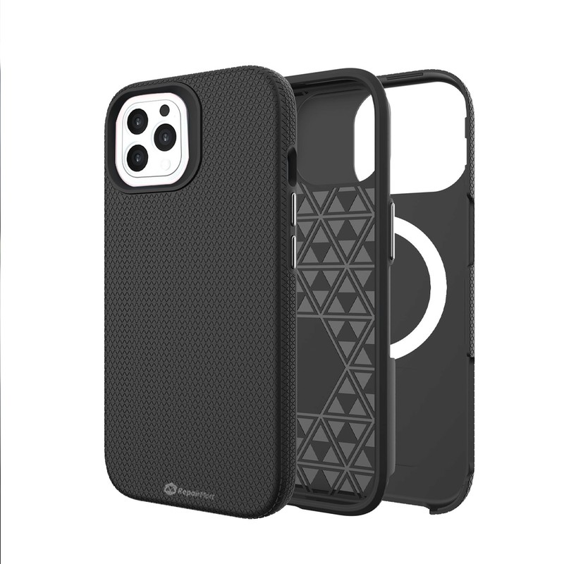 iPhone 15 Pro Max Rugged Shockproof Phone Case — Black