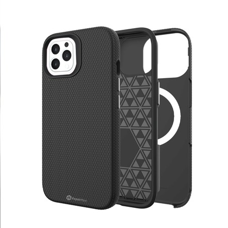 iPhone 15 Pro Max Rugged Shockproof Phone Case — Black