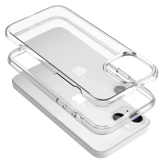 iPhone 14 Pro Max Clear Shockproof Phone Case — Black