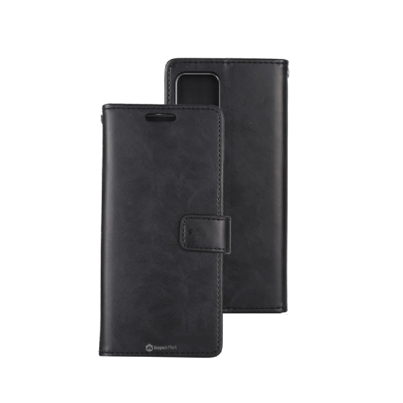 iPhone 15 Pro Max Flip Diary Case Cover - Black | Australia