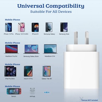 18W PD3.0 USB-A Charging Wall Charger Power... | RepairMart