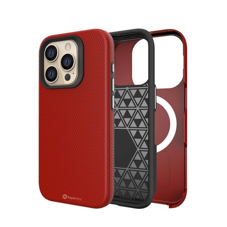 iPhone 15 Pro Max Rugged Shockproof Phone Case — Red Australia