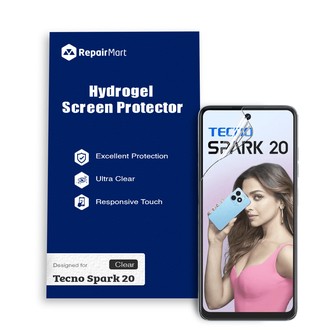 Tecno Spark 20 Compatible Premium Hydrogel Screen Protector