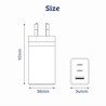 65W USB-C Dual Ports Charging Wall Charger... | RepairMart