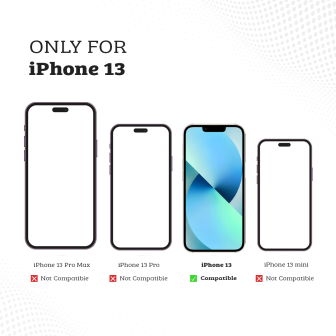 iPhone 13 Phone Case — Black Compatible