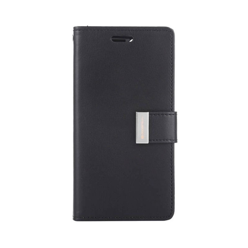 iPhone 14 Pro Max High-Quality Flip Wallet Phone Case — Black