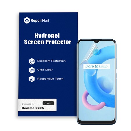Realme C20A Compatible Premium Hydrogel Screen Protector With