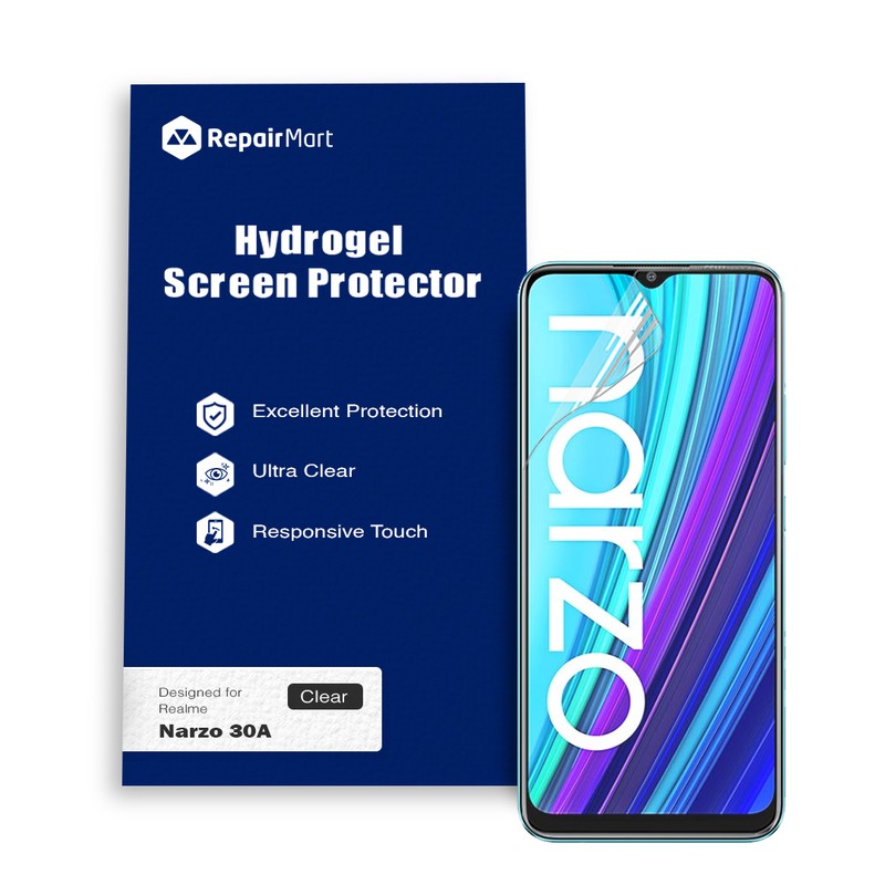 Realme Narzo 30A Compatible Premium Hydrogel Screen Protector