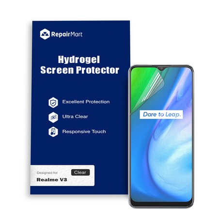 Realme V3 Compatible Premium Hydrogel Screen Protector With