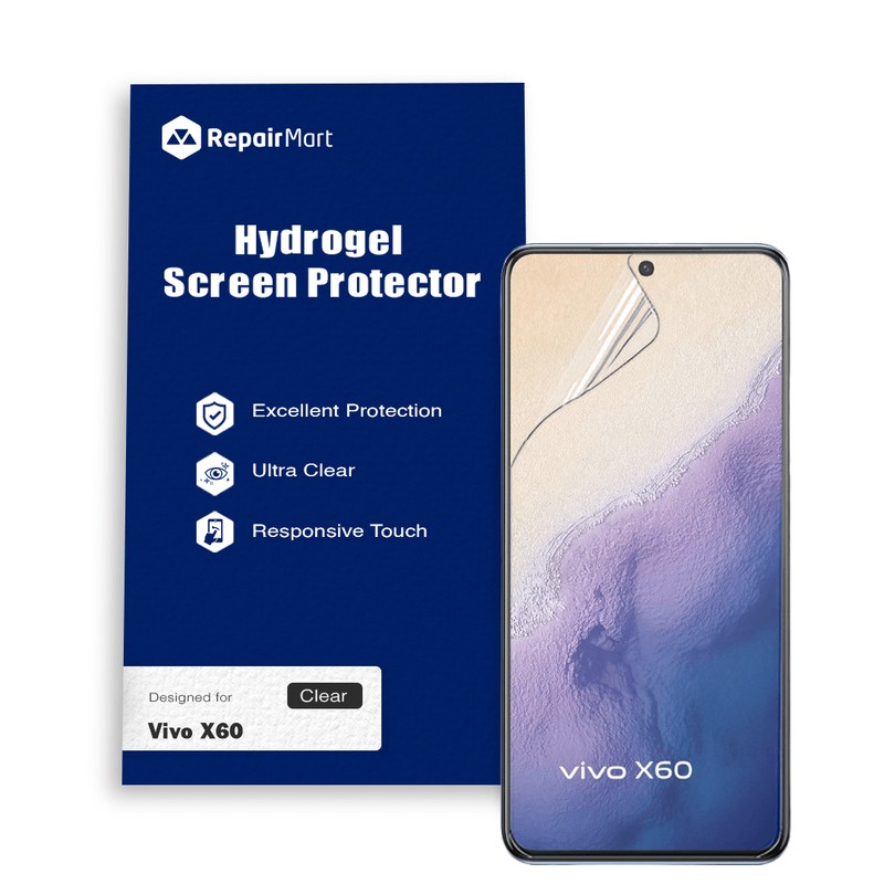 Vivo X60 Compatible Premium Hydrogel Screen Protector With