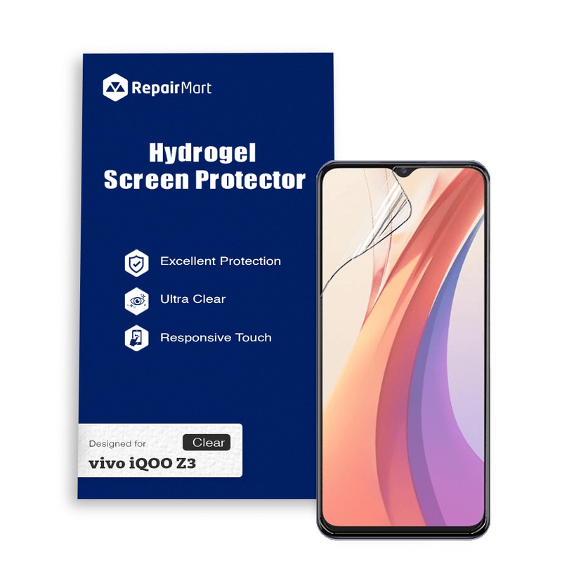Vivo iQOO Z3 Compatible Premium Hydrogel Screen Protector