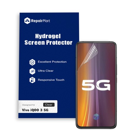 Vivo iQOO 3 5G Compatible Premium Hydrogel Screen Protector