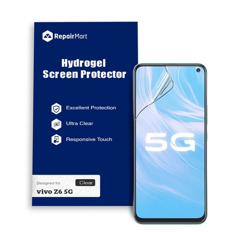 Vivo Z6 5G Compatible Premium Hydrogel Screen Protector With
