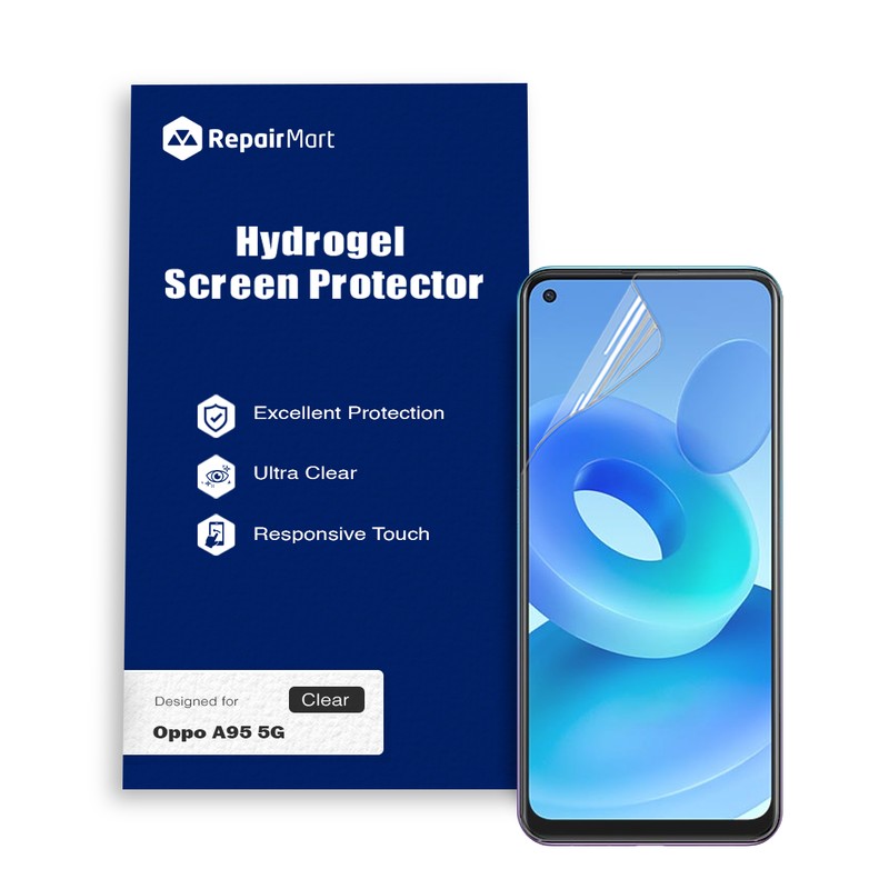 Oppo A95 5G Compatible Premium Hydrogel Screen Protector With