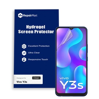 Vivo Y3s Compatible Premium Hydrogel Screen Protector With