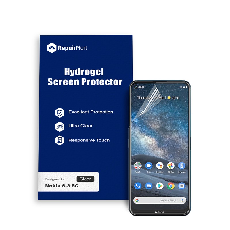Nokia 8.3 Compatible Premium Hydrogel Screen Protector With