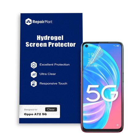 Oppo A72 5G Compatible Premium Hydrogel Screen Protector With