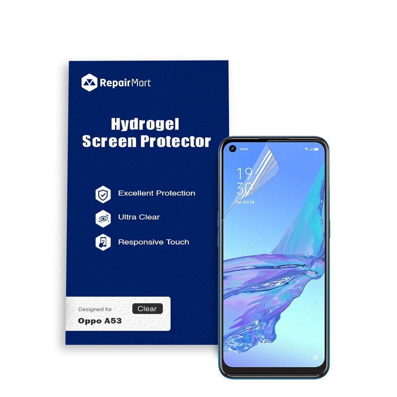 Oppo A53 Compatible Premium Hydrogel Screen Protector With