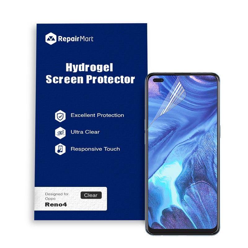 Oppo Reno4 Compatible Premium Hydrogel Screen Protector With