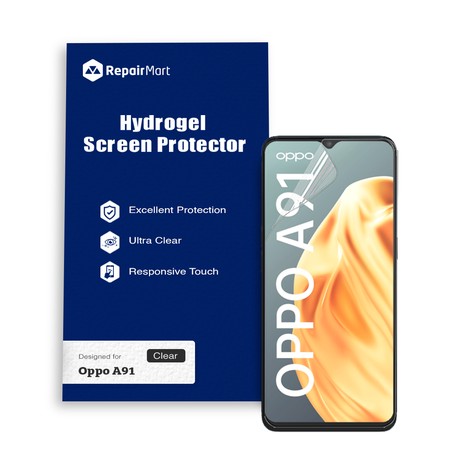 Oppo A91 Compatible Premium Hydrogel Screen Protector With