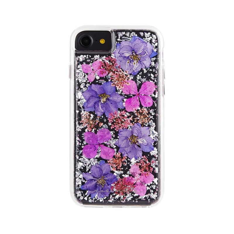 Dried Flower Bling Gold Foil Clear Case Cover for iPhone 7 Plus / 8 Plus - Gold