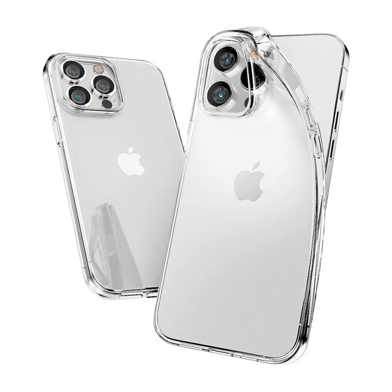iPhone 17 Pro Max Ultra-Thin Transparent Pearl Jelly Case –