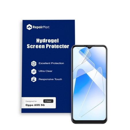 Oppo A55 5G Compatible Premium Hydrogel Screen Protector With