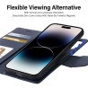 iPhone 14 Pro Premium Mansoor Diary Wallet in Navy Case Cover