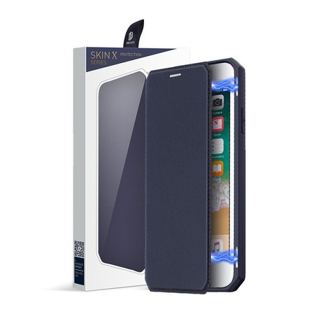 SKIN-X Series Magnetic Flip Case Cover for iPhone 7 Plus / 8 Plus - Black