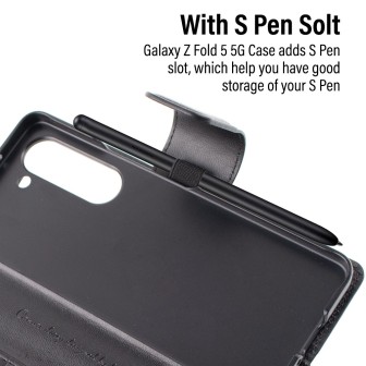 Premium PU Flip Leather Wallet Case for Samsung Galaxy A07 4G - Black