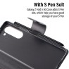 Premium PU Flip Leather Wallet Case for Samsung Galaxy A07 4G - Black