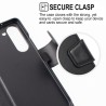 Premium PU Flip Leather Wallet Case for Samsung Galaxy A07 4G - Black