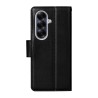 Premium PU Flip Leather Wallet Case for Samsung Galaxy A17 5G A176B - Black