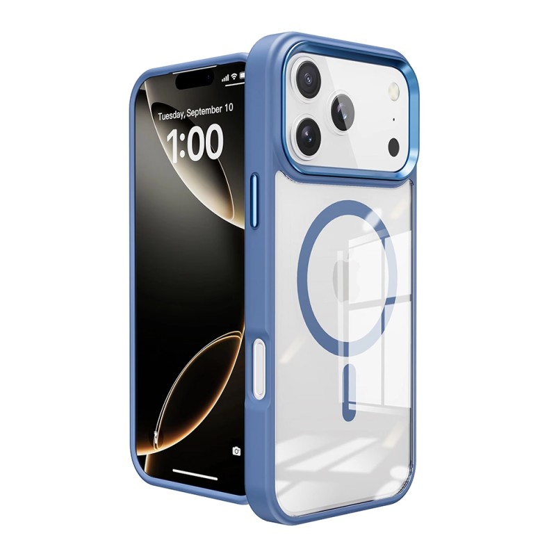 iPhone 17 Pro Max Clear Shockproof Case Cover - Blue | Australia