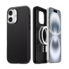 iPhone 16 Rugged Armor Belt Clip Holster Case Cover - Black