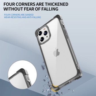 iPhone 12 Pro Max Slim Shockproof Clear Case Cover - Grey | Australia