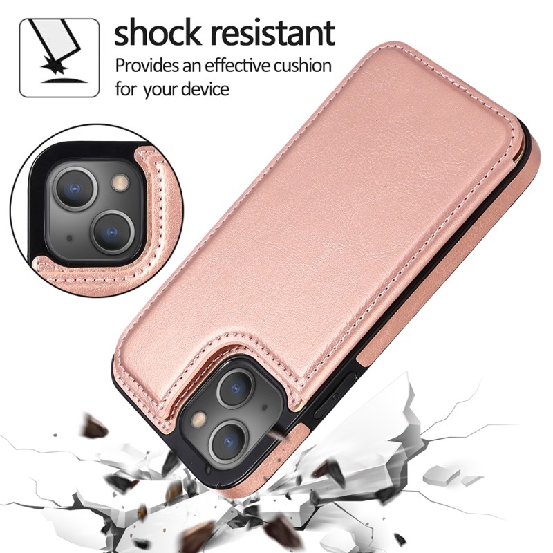 iPhone 14 Leather Wallet Flip Diary Case Cover - Brown | Australia