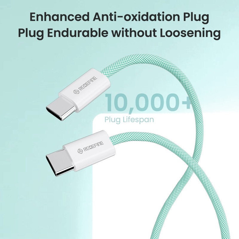 Type-C to Type-C Charging & Data Sync Cable for iPhone 15 Series - Green