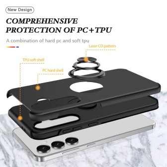 Samsung Galaxy S25 FE Rugged Armor Belt Clip Holster Case Cover