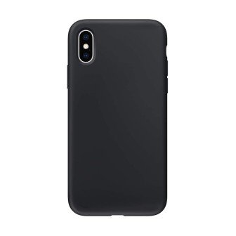 iPhone X / XS Liquid Silicone Case Cover - Black | Australia