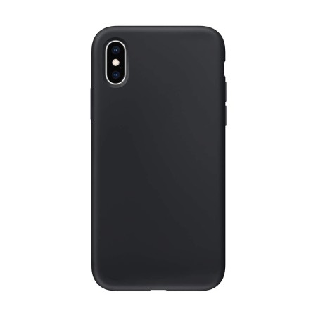 iPhone X / XS Liquid Silicone Case Cover - Black | Australia